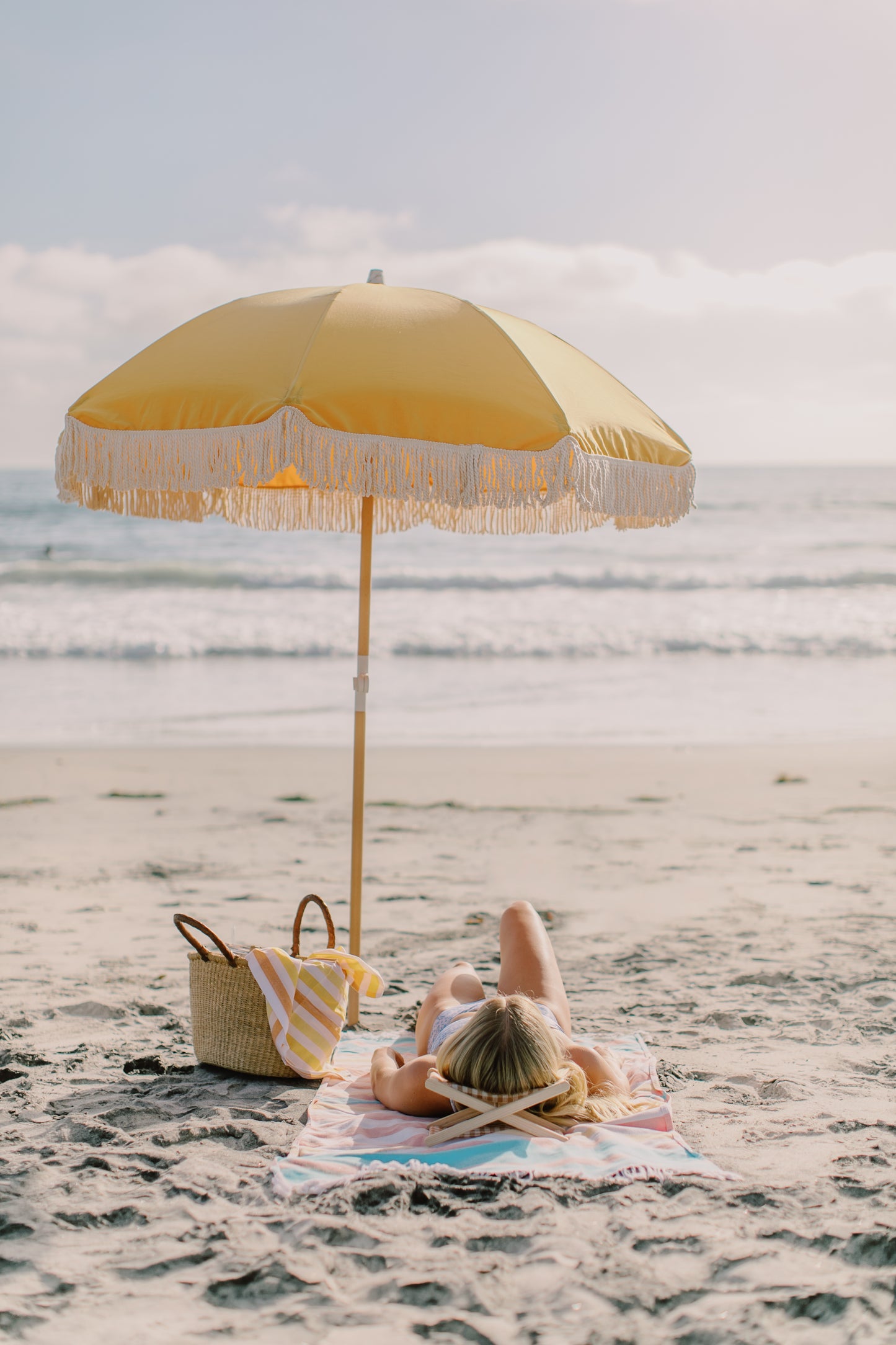 Suntanned Gingham Headrest